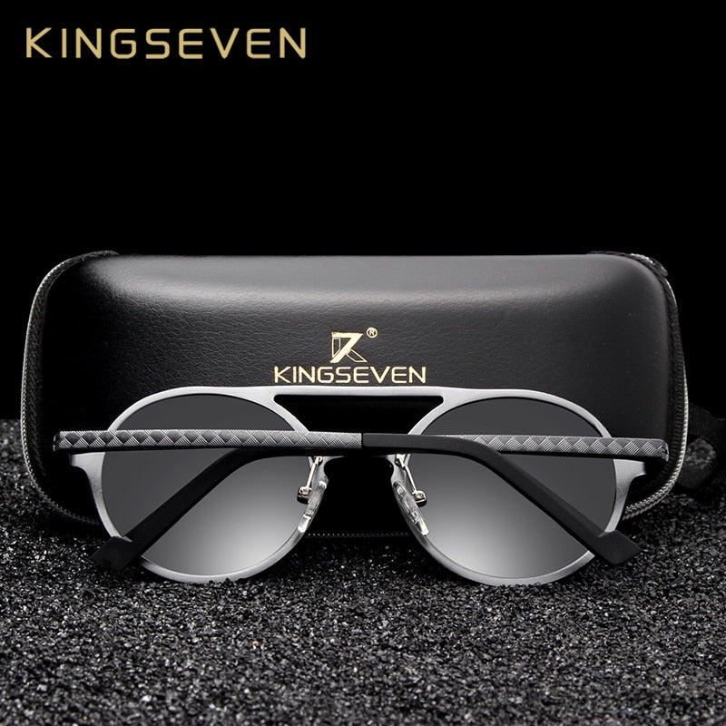 KINGSEVEN Polarized Round Sunglasses