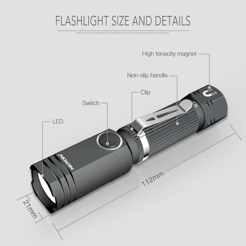 90 Degree Magnetic LED Flashlight